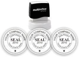 Corporate Seals and Stamps. Professional seals and stamps for corporations, engineers, architects. EZ Order by state. Self inking corporate stamps. Pre inked corporate stamps. Corporate embossers and seals. Secure ordering. Free Shipping.