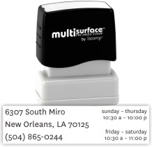 NakedPizza® Address Stamps exclusively from RubberStampChamp.com. Secure online ordering. Knockout prices and free shipping.