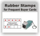 Rubber Stamps for Frequent Buyer Cards