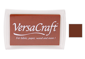 This 3-3/4" x 2-1/2" stamp pad comes in an chocolate brown and is ideal for fabrics and other porous surfaces. Acid Free. Orders over $75 ship free!
