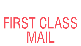 This FIRST CLASS MAIL self-inking stock stamp can be sized to your needs within one of our 4 sizes & has a choice of 11 ink colors. Orders over $75 ship free!