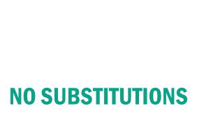 This NO SUBSTITUTIONS self-inking stock stamp can be ordered in one of 11 ink colors to suit your needs & 4 mount size options. Orders over $75 ship free!