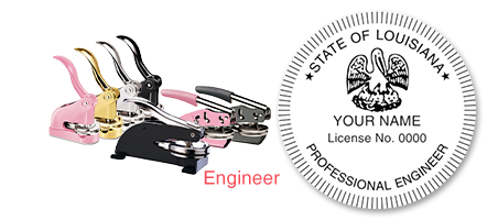 This professional engineer embosser for the state of Louisiana adheres to state regulations and provides top quality impressions. Orders over $75 ship free!
