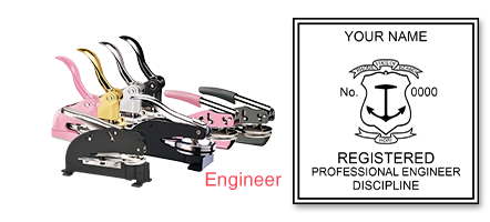 This professional engineer embosser for the state of Rhode Island adheres to state regulations & provides top quality impressions. Orders over $75 ship free!
