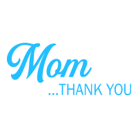 To Mom...Thank You self-inking stock stamp is available in 3 stamp sizes & your choice of 5 standard or 6 premium ink colors. Orders over $75 ship free!