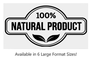 This 100% Natural label style large stock message stamp comes on a wood hand stamp & in one of 6 sizes. Separate ink pad required. Orders over $75 ship free!