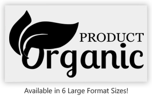 This Organic Product large stock message stamp comes on a wood mounted hand stamp and in one of 6 sizes. Separate ink pad required. Orders over $75 ship free!