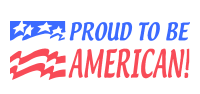 This jumbo PROUD TO BE AMERICAN pre-inked Xstamper is available in red & blue ink w/ an impression size of 7/8" x 2-3/4". Free shipping on orders over $75!