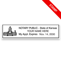 The selection of Kansas notarial stamps meet all state specifications and are fully customizable in black ink only. Free shipping on orders over $75!