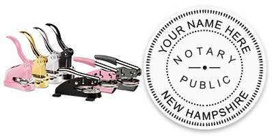 This notary public embosser for the state of New Hampshire meets state regulations and provides top quality embossed impressions. Orders over $75 ship free!