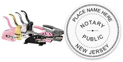 This notary public embosser for the state of New Jersey meets state regulations and provides top quality embossed impressions. Orders over $75 ship free!