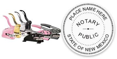 This notary public embosser for the state of New Mexico meets state regulations and provides top quality embossed impressions. Orders over $75 ship free!