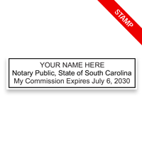 Top quality South Carolina notary stamp ships in 1-2 days, meets all state requirements and is available on 9 mount choices. Free shipping on orders over $75!