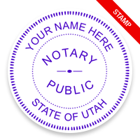 This notary public stamp for the state of Utah adheres to state regulations and provides top quality impressions. Orders over $75 ship free!
