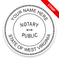 This notary public stamp for the state of West Virginia adheres to state regulations and provides top quality impressions. Orders over $75 ship free!