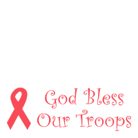 This curly font GOD BLESS OUR TROOPS self-inking patriotic stamp is 7/8" x 2-3/8" with a ribbon design and comes in 11 ink colors. Orders over $75 ship free!