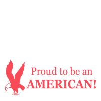 This self-inking patriotic stamp says Proud to be an American and is 7/8" x 2-3/8" w/ an eagle design. Available in 11 ink colors. Orders over $75 ship free!