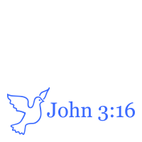 This self-inking 7/8" x 2-3/8" patriotic stamp references the bible verse of "John 3:16" and a dove. Available in 11 ink colors. Orders over $75 ship free!