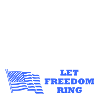 This patriotic stamp reads LET FREEDOM RING and has an impression size of 7/8" x 2-3/8" and is available in 11 ink colors. Orders over $75 ship free!
