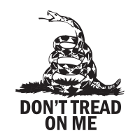 This DON'T TREAD ON ME self-inking round stamp w/ rattlesnake design is 1-5/8" diameter and features 11 vibrant ink color choices. Orders over $75 ship free!