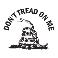This self-inking round stamp reads DON'T TREAD ON ME in a half-circle w/ a size of 1-5/8" diameter & 11 vibrant ink color choices. Orders over $75 ship free!
