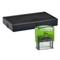 This Shiny replacement pad comes in your choice of 11 colorful ink options! Fits the Shiny model S-843 self-inking stamp. Orders over $75 ship free!