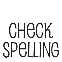 Check spelling self-inking rubber stamp available in a choice 4 sizes and 11 different ink colors. Refillable w/ Ideal ink. Free shipping on orders over $75!