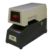 Widmer T-3 Electronic Time & Date Stamp, LED is compact & features lighted digital time display. Refillable w/ ribbon. Custom text die plates sold separately.