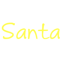 This Sans Serif Santa Signature self-inking stamp comes in 4 size options and is available in your choice of 11 ink colors. Orders over $75 ship free!