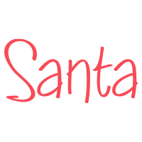 This Hand Printed Santa Signature self-inking stamp comes in 4 size options and is available in your choice of 11 ink colors. Orders over $75 ship free!