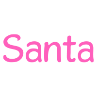 This Bold Sans Serif Santa Signature self-inking stamp comes in 4 size options and is available in your choice of 11 ink colors. Orders over $75 ship free!