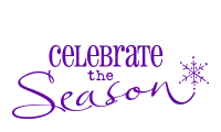 Celebrate with our self-inking holiday stamp that says Celebrate The Season with Snowflake design. Your choice of 11 ink colors. Orders over $75 ship free!