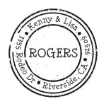 Round monogram address stamps. Custom designs. Free shipping. 11 ink colors. Secure order online. Round monogram stamps at Knockout Prices from RubberStampChamp.com
