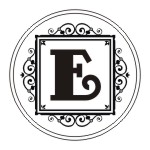 Round monogram address stamps. Custom designs. Free shipping. 11 ink colors. Secure order online. Round monogram stamps at Knockout Prices from RubberStampChamp.com