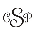 Round monogram address stamps. Custom designs. Free shipping. 11 ink colors. Secure order online. Round monogram stamps at Knockout Prices from RubberStampChamp.com