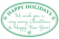 Merry Christmas Rubber Stamps. Holiday. Santa. Christmas trees. Santa. Stars, candy canes and more. Self Inking. Secure order online. RubberStampChamp.com Knockout Prices.
