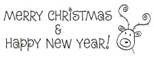 Merry Christmas Rubber Stamps. Holiday. Santa. Christmas trees. Santa. Stars, candy canes and more. Self Inking. Secure order online. RubberStampChamp.com Knockout Prices.