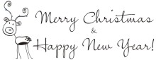 Merry Christmas Rubber Stamps. Holiday. Santa. Christmas trees. Santa. Stars, candy canes and more. Self Inking. Secure order online. RubberStampChamp.com Knockout Prices.