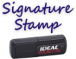 Custom Signature Stamps.  EZ order online. Secure. Self-inking, Pre-inked, Pocket Signature Stamps,Trodat, Xstamper, Ideal. Free Shipping over $10.