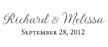 Wedding Name Stamps. Custom Rubber Stamps for Wedding napkins, invitations and more. Personalized. Custom Monogram Wedding Stamps. RubberStampChamp.com.