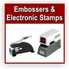 Electronic time and date stamps.  Custom or stock. Fast, convenient and mobile alternatives to manual hand stamping, embossing, check signing and more. Long lasting performance, accurate timing, quality impressions and durable construction.