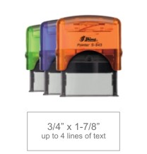Custom color rubber stamps at Knockout Prices from Rubber Stamp Champ.  Shop RubberStampChamp.com for secure EZ-ordering, fast service and Knockout Prices on Self-Inking Rubber Stamps.