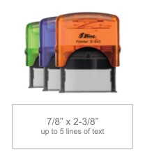 Shiny Custom Self Inking stamps at Knockout Prices from Rubber Stamp Champ.  Shop RubberStampChamp.com for secure EZ-ordering, fast service and Knockout Prices on Self-Inking Rubber Stamps.