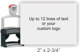 Trodat® Heavy Duty Self-Inking Rubber Stamps. Customize with text and/or logo. Secure online ordering. Free shipping. Knockout prices from RubberStampChamp.com.