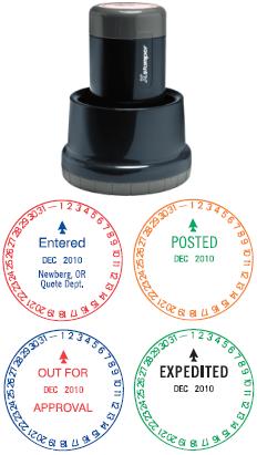 Xstamper® N77 Rotary Xspedaters at Knockout Prices from RubberStampChamp.com. 1-Day custom Xstamper Round Xspedaters date stamps. Secure order online. Free shipping.