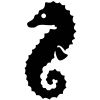 Seahorse Stock Rubber Stamps in your choice of 11 ink colors. Easy online secure ordering. Free shipping on orders over $10.