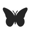 Butterfly Stock Rubber Stamps in your choice of 11 ink colors. Easy online secure ordering. Free shipping on orders over $10.