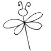 Dragonfly Stock Rubber Stamps in your choice of 11 ink colors. Easy online secure ordering. Free shipping on orders over $10.