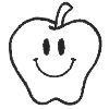 Apple Stock Rubber Stamps in your choice of 11 ink colors. Easy online secure ordering. Free shipping on orders over $10.