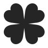 Four Leaf Clover Stock Rubber Stamps in your choice of 11 ink colors. Easy online secure ordering. Free shipping on orders over $10.
